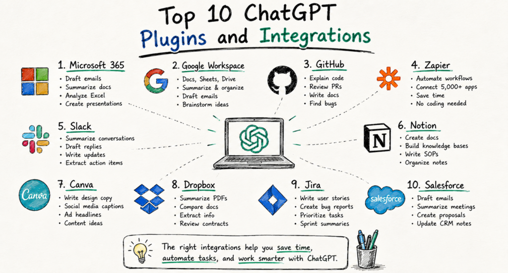 Top 10 ChatGPT Plugins and Integrations