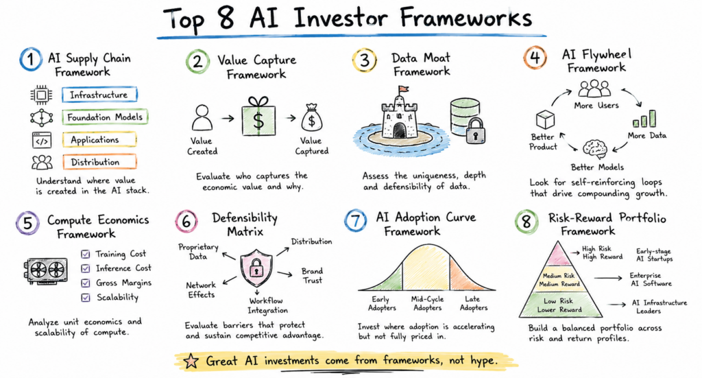 Top 8 AI investor frameworks